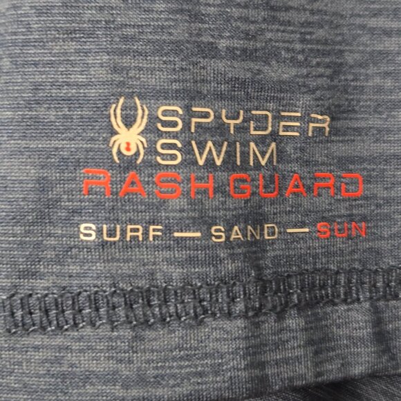Medium Spyder Rash Guard, SPF 30+, Comfortable, Swim/Workout/Casual - Picture 4 of 6